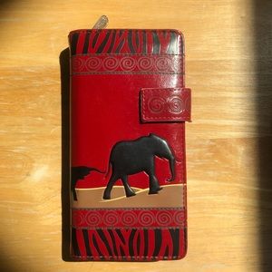 Large Safari Elephant Wallet
